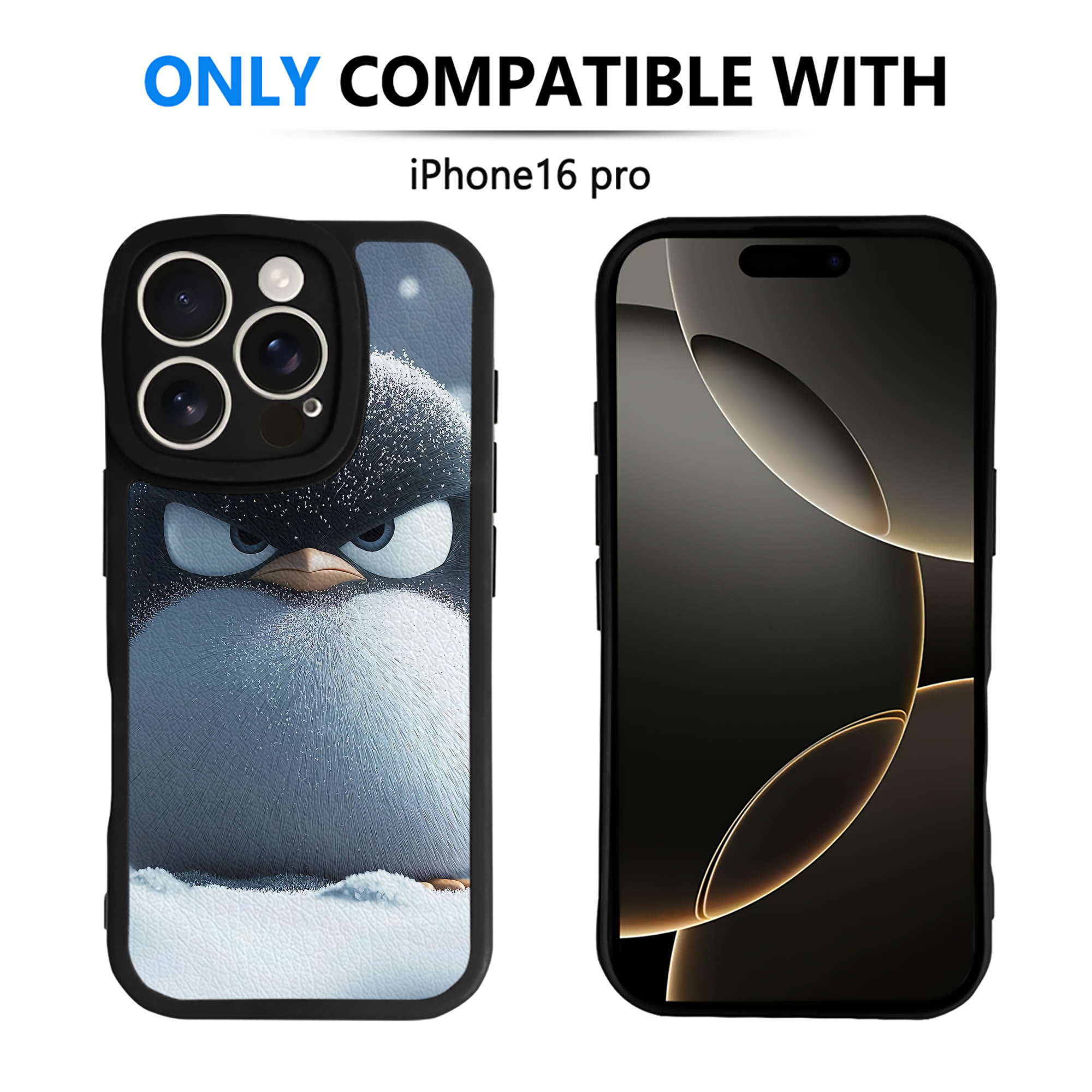 （画像用） Angry Birds アングリーバード 【iPhone 16シリーズ対応】シリコンスマホケース（レザー調） 材質：シリコン